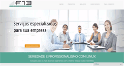 Desktop Screenshot of f13.com.br